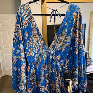 Free People Printed Arzel Mini Dress